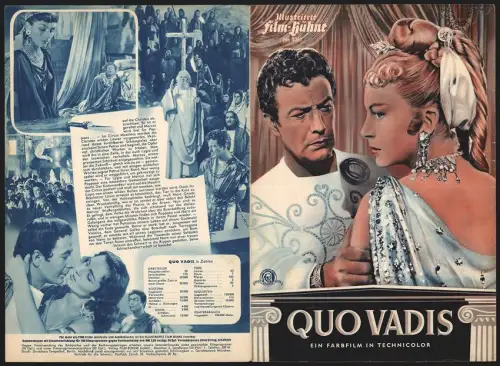 Filmprogramm IFB Nr. 2295, Quo Vadis, Robert Taylor, Deborah Kerr, Regie: Mervyn LeRoy