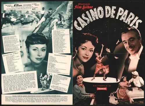 Filmprogramm IFB Nr. 3930, Casino de Paris, Gilbert Bécaud, Caterina Valente, Regie: André Hunebelle