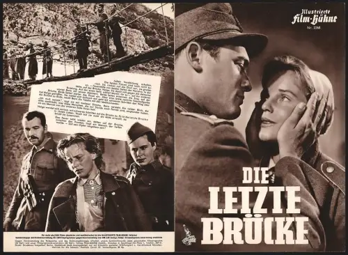 Filmprogramm IFB Nr. 2268, Die letzte Brücke, Maria Schell, Bernhard Wicki, Regie: Helmut Käutner