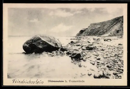 AK Travemünde, Möwenstein, Steilküste, Ostsee