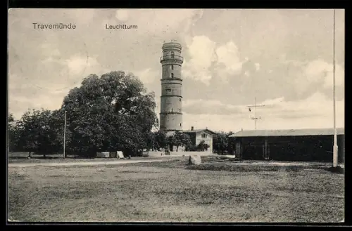 AK Travemünde, Leuchtturm, Panorama