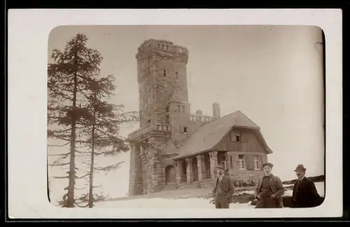 Foto-AK Achern, Hornis-Grindeturm