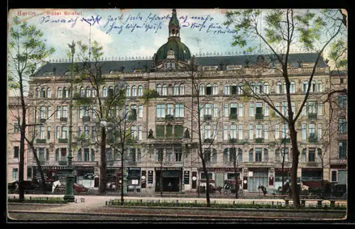 AK Berlin, Das Hotel Bristol in der Leipziger Strasse