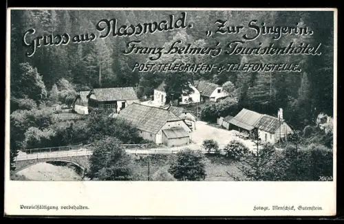 AK Nasswald, Hotel Zur Singerin von Franz Helmer