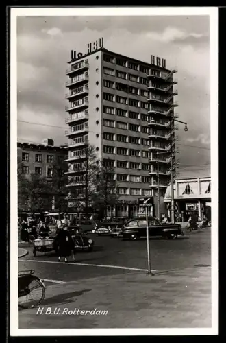 AK Rotterdam, H.B.U. Gebäude