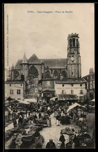 AK Toul, Saint-Gengoult, Place du Marché