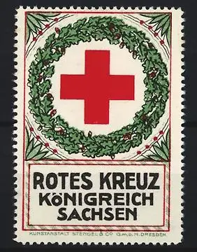 Reklamemarke Königreich Sachsen, Rotes Kreuz