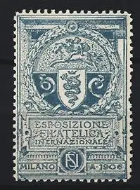 Reklamemarke Milano, Esposizione Filatelica Internazionale 1906, Wappen