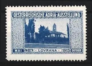 Reklamemarke Wien, Österreichische Adria-Ausstellung 1913, Lovrana