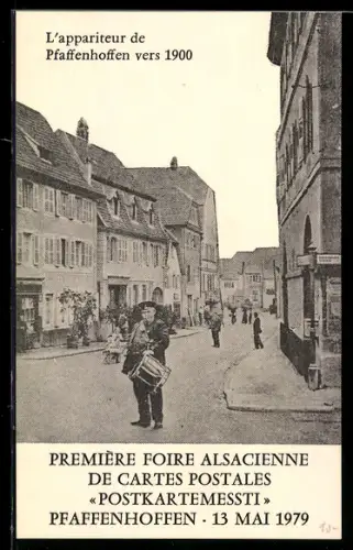 AK Pfaffenhofen, Première Foire Alsacienne de Cartes Postales 1979, Ansichtskartenbörse