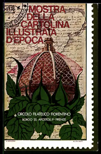 AK Firenze, Mostra della Cartolina illustrata d`Epoca 1978, Circolo Filatelico, Ansichtskartenbörse