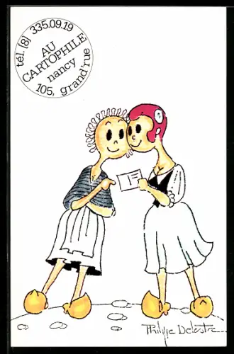 AK Nancy, Au Cartophile, Grand Rue 105, Ansichtskartenbörse
