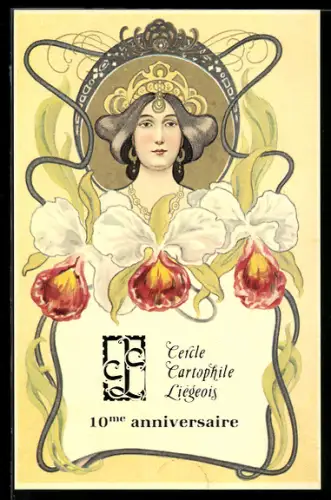 AK Liege, Cercle Cartophile Liégois, 10me anniversaire, Ansichtskartenbörse