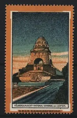 Reklamemarke Leipzig, Völkerschlacht-National-Denkmal, Monumentansicht