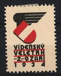 Reklamemarke Wien, Vídenský veletrh 1934, Wappen Österreich