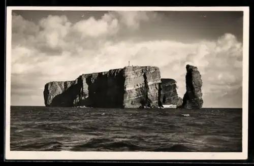 AK Helgoland, Felsenansicht von Norden
