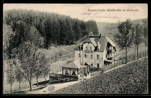 AK Wolkenstein, Restaurant und Café Waldfrieden