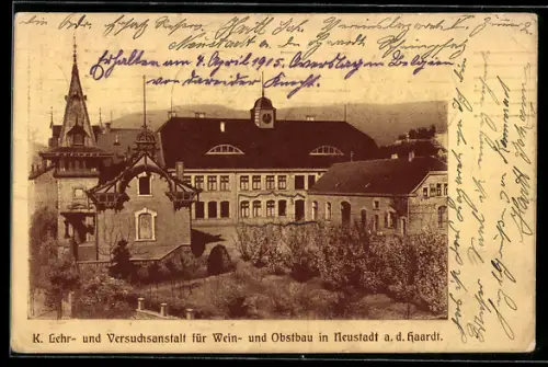 AK Neustadt a. d. Haardt, K. Lehr- und Versuchsanstalt für Wein- und Obstbau