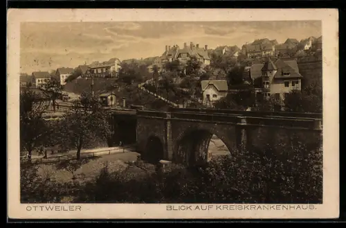 AK Ottweiler, Blick auf Kreiskrankenhaus
