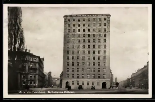 AK München, Hochhaus, Technisches Rathaus