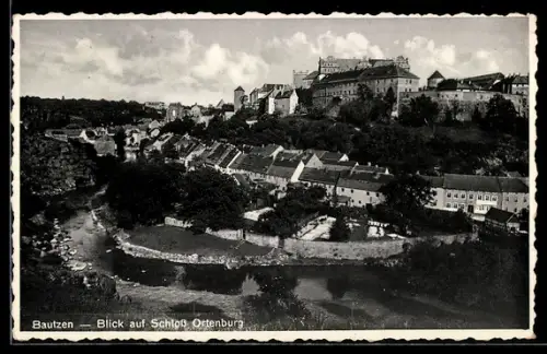 AK Bautzen, Blick auf Schloss Ortenburg
