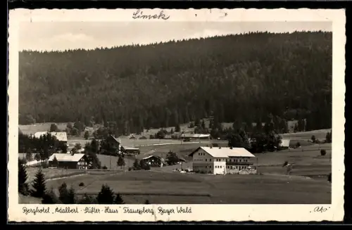 AK Frauenberg, Berghotel Adalbert-Stifter-Haus, Gasthaus Josef Watzl