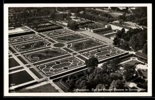 AK Hannover, Teil des Grossen Gartens in Herrenhausen