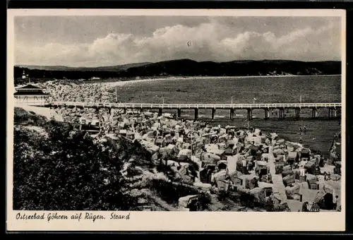 AK Göhren auf Rügen, Strand