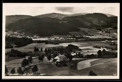 AK Hinterzarten, Gesamtansicht mit Feldbergmassiv
