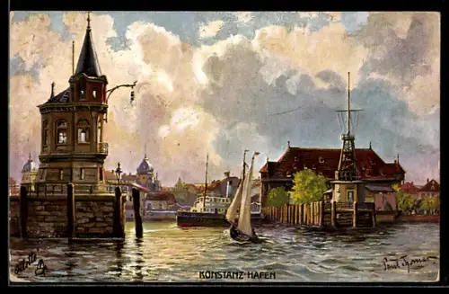 Künstler-AK Raphael Tuck & Sons Nr. 685 B: Konstanz, Hafen