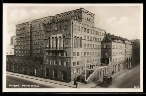 AK Stuttgart, Partie am Posthochhaus
