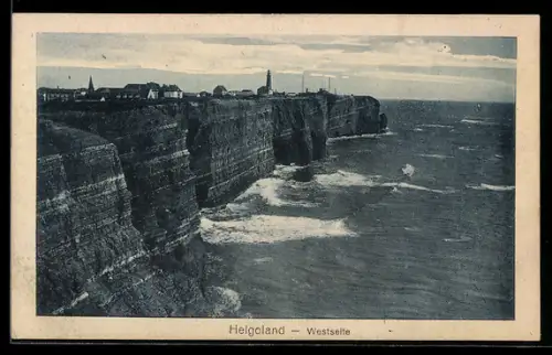 AK Helgoland, Teilansicht, Westseite