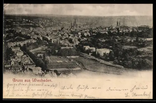 AK Wiesbaden, Teilansicht