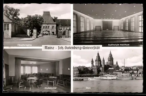 AK Mainz, Johann Gutenberg-Universität Haupteingang, Innenansichten