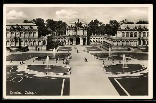 AK Dresden, Zwinger mit Anlagen