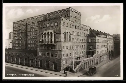 AK Stuttgart, Partie am Posthochhaus