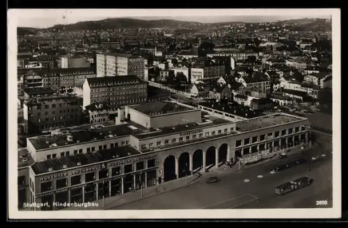 AK Stuttgart, Hindenburgbau, Lowenbräu, Mercedes Benz, Planetarium