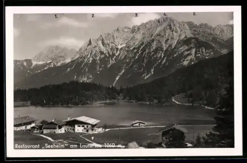 AK Seeheim am Laufersee, Restaurant Seeheim, Wörner, Viererspitze und Gerberkreuz