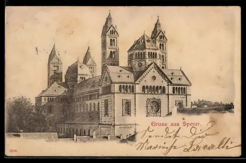 AK Speyer, Blick auf den Dom
