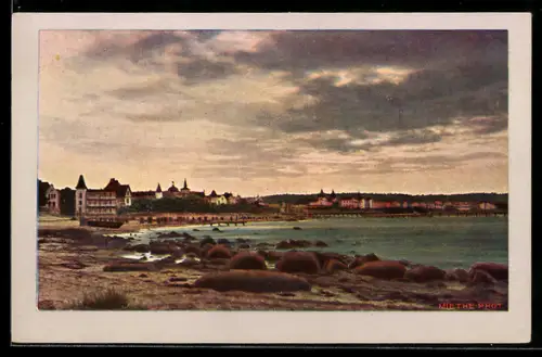 AK Binz, Abend am Strand von Binz