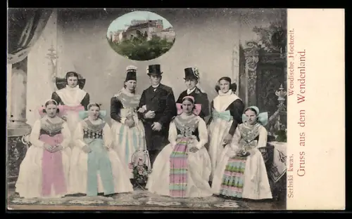 AK Wendenland, Wendische Hochzeit, Gebäude