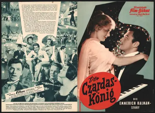 Filmprogramm IFB Nr. 4422, Der Czardas-König, Gerhard Riedmann, Rudolf Schock, Elma Karlowa, Regie: Harald Philipp