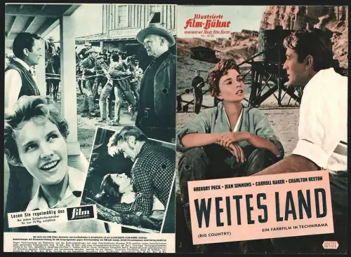 Filmprogramm IFB Nr. 4720, Weites Land, Gregory Peck, Jean Simmons, Regie: William Wyler