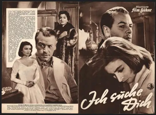 Filmprogramm IFB Nr. 3133, Ich suche Dich, O.W. Fischer, Anouk Aimée, Nadja Tiller, Regie: O.W. Fischer