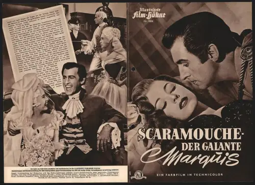 Filmprogramm IFB Nr. 1806, Scaramouche, Stewart Granger, Eleanor Parker, Mel Ferrer, Regie: George Sidney