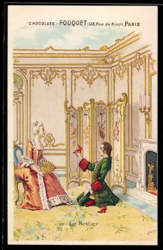 AK Le Bottier, Chocolats Fouquet, Paris, Rue de Rivoli