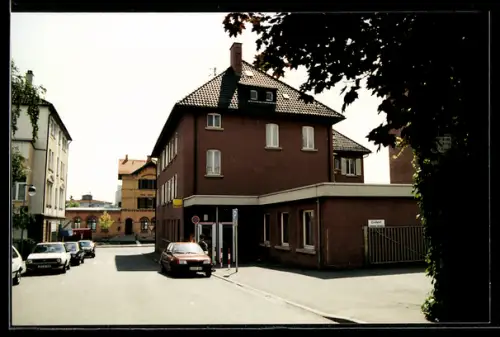 AK Kornwestheim, Strassenpartie mit Einfahrt