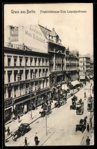 AK Berlin, Friedrichstrasse, zwischen Krausenstrasse und Leipziger Strasse