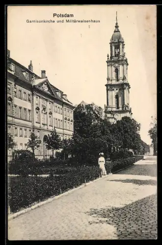 AK Potsdam, Garnisonkirche und Militärwaisenhaus