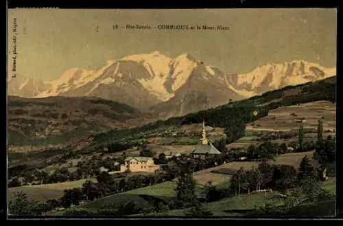 AK Combloux, Et le Mont-Blanc